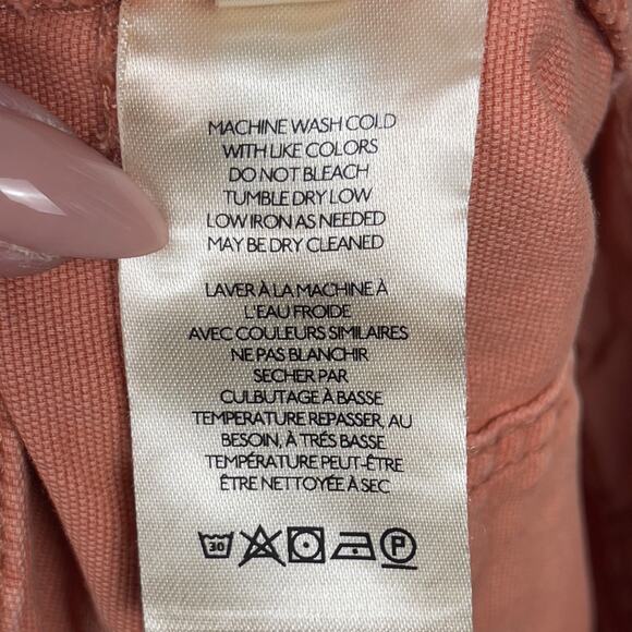 Anthropologie Pilcro Relaxed Pleated Shorts Coral Size 27 Summer Casual - Picture 12 of 15